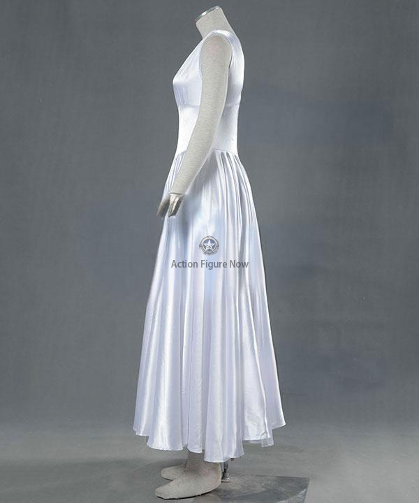 Saint Seiya: Knights of the Zodiac Athena White Dress Cosplay Costume (A Edition)