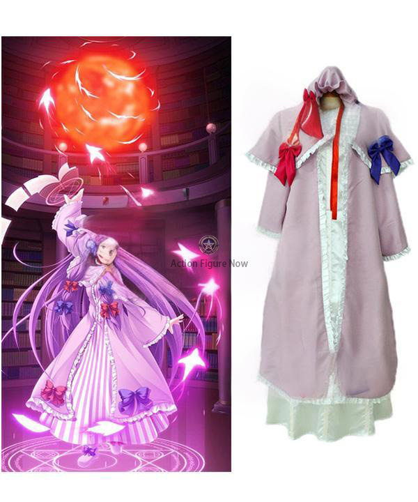 Patchouli Knowledge Purple Cosplay Costume from Touhou Project