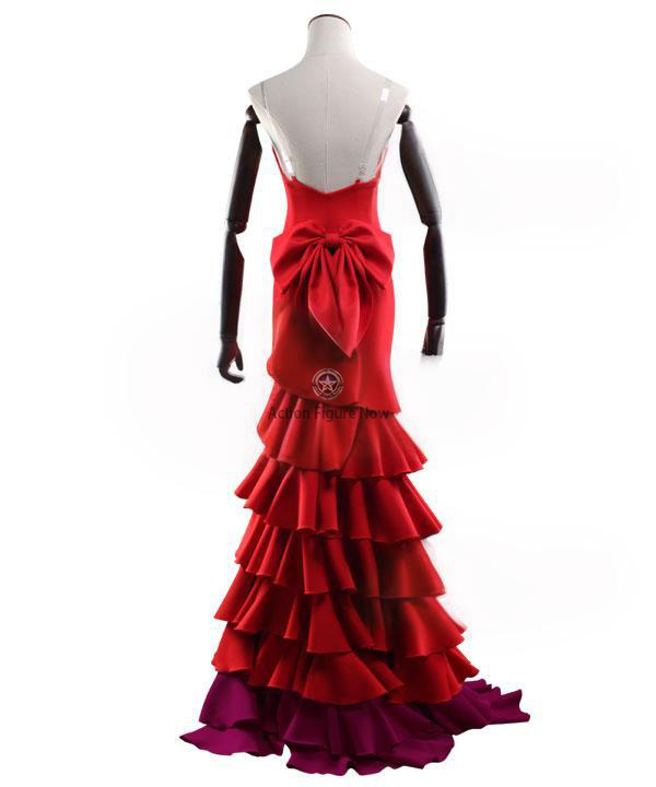 Final Fantasy VII Rebirth Aerith Gainsborough Red Cosplay Costume
