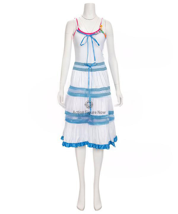 Aerith Gainsborough Blue and White Cosplay Dress from Final Fantasy VII Rebirth