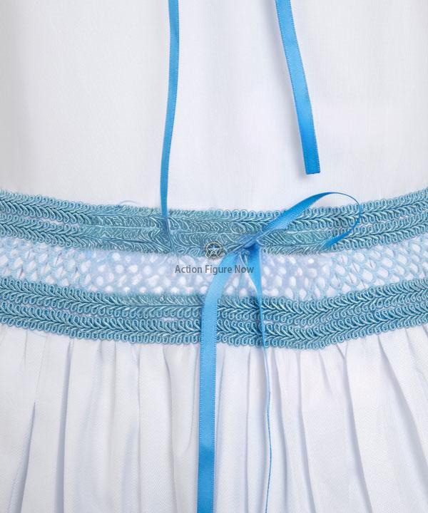 Aerith Gainsborough Blue and White Cosplay Dress from Final Fantasy VII Rebirth