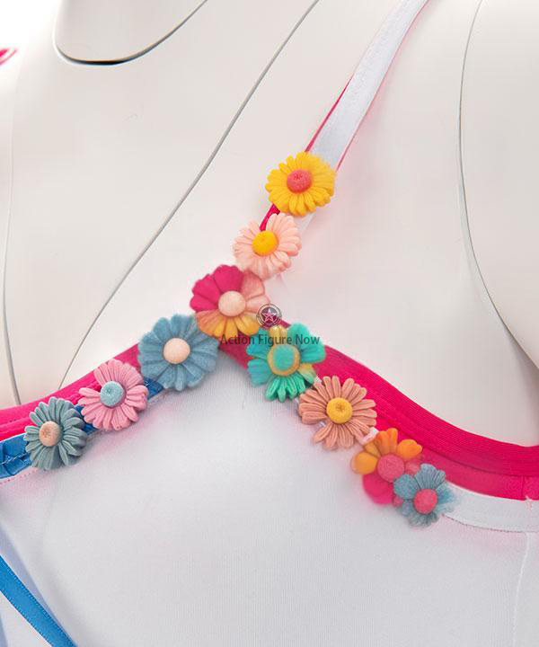 Aerith Gainsborough Blue and White Cosplay Dress from Final Fantasy VII Rebirth