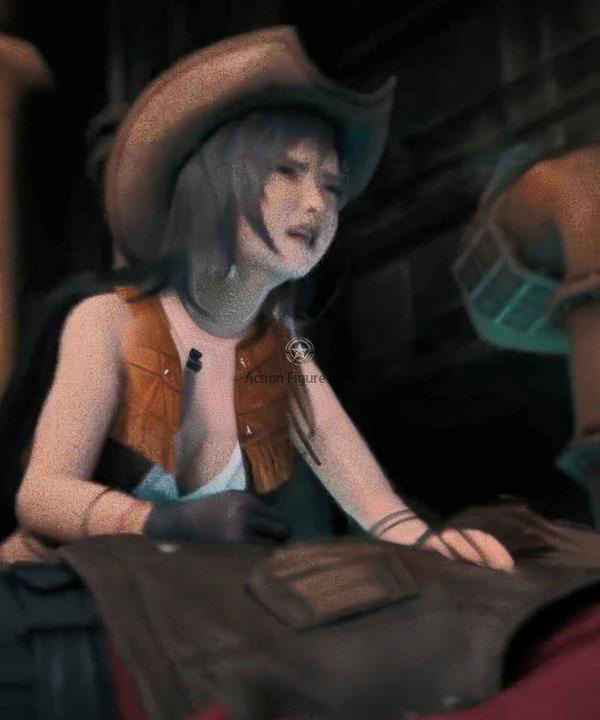 Tifa Lockhart Cowgirl Cosplay Costume from Final Fantasy VII Remake