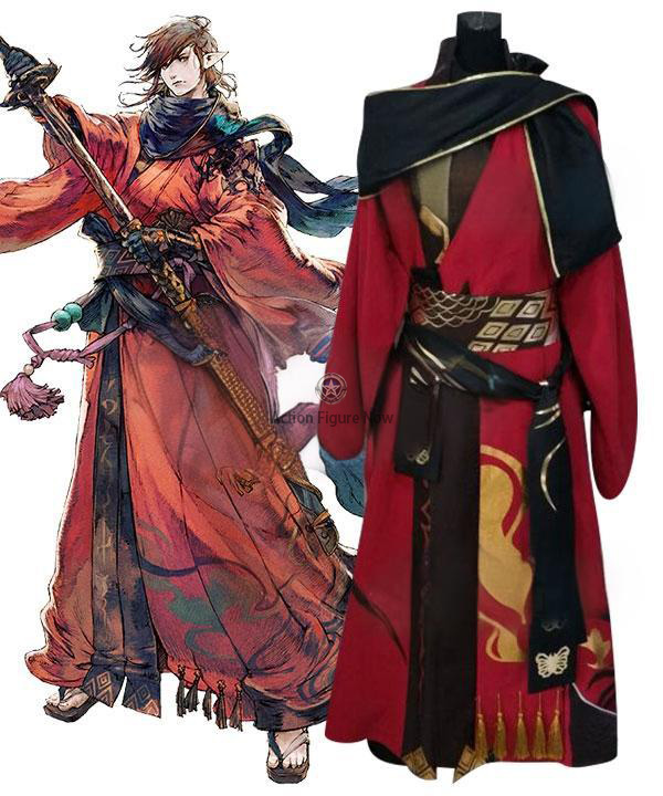 Final Fantasy XIV Shadowbringers Samurai Cosplay Costume