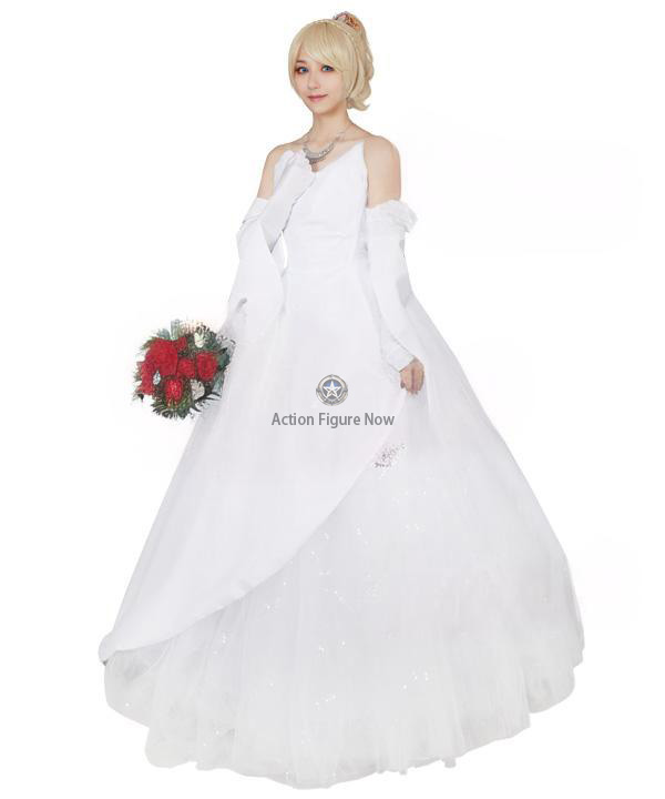 Lunafreya Nox Fleuret Wedding Dress Final Fantasy XV Cosplay Costume