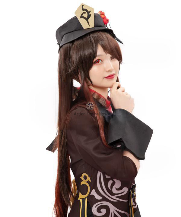 Hutao Cosplay Costume from Genshin Impact (Brown)