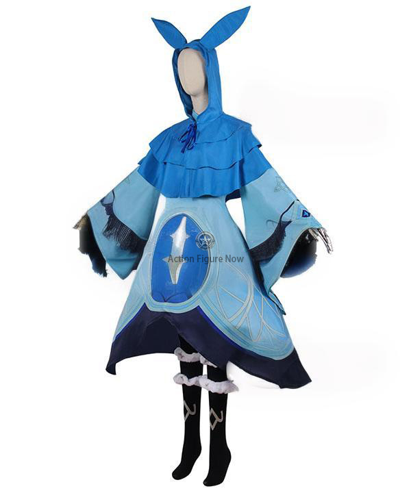 Genshin Impact Blue Water Magician Cosplay Costume
