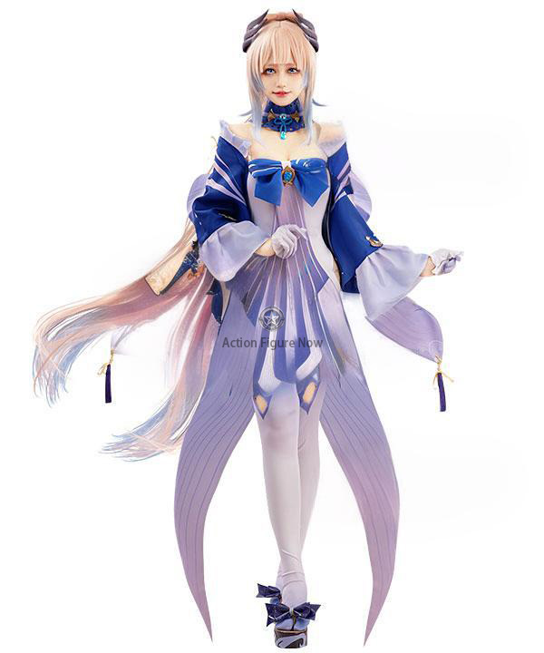 Genshin Impact Exquisite Kokomi Shrine Maiden Cosplay Costume