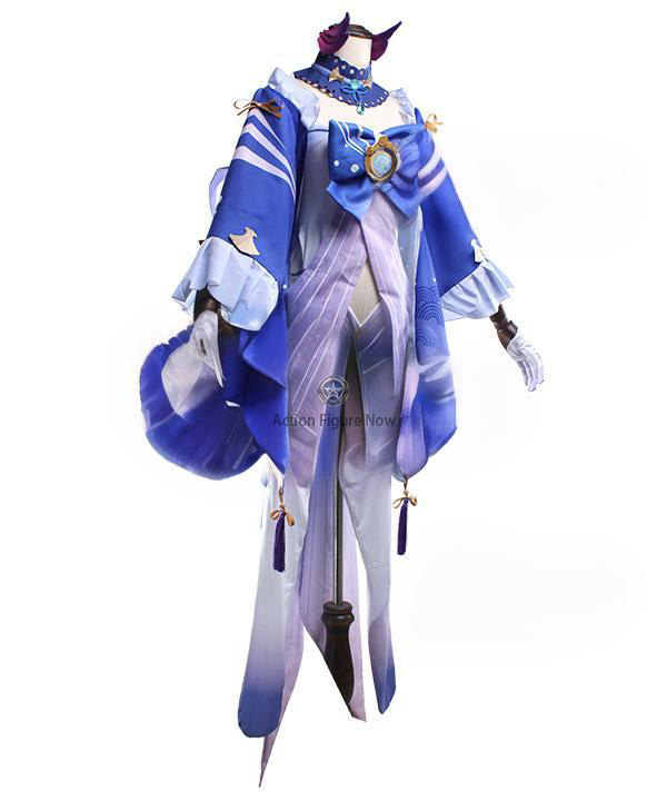 Genshin Impact Exquisite Kokomi Shrine Maiden Cosplay Costume