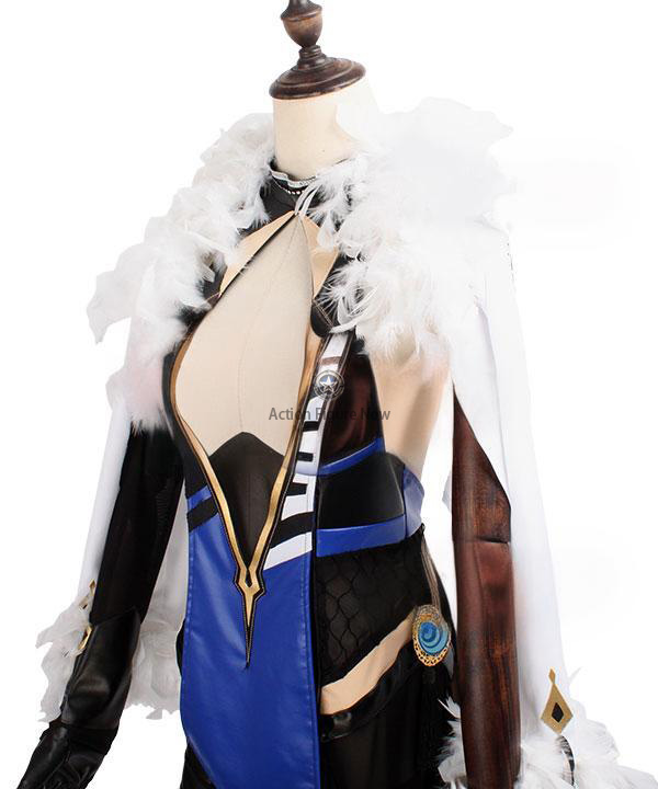 Customizable Genshin Impact Yelan Cosplay Costume