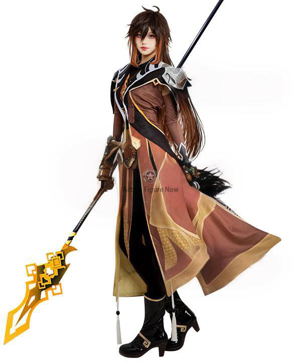 Genshin Impact Zhongli Cosplay Costume for Women