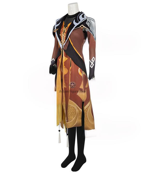 Genshin Impact Zhongli Cosplay Costume for Women