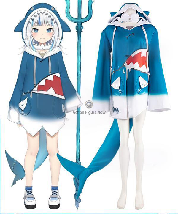 Gawr Gura Hololive English VTuber Cosplay Outfit