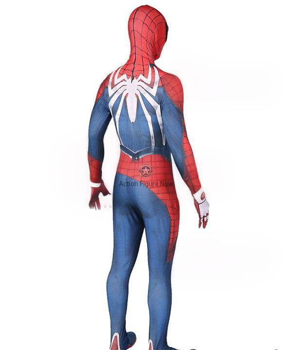 2018 Marvel Spider-Man PS4 Game: Peter Parker Spandex Cosplay Jumpsuit Costume