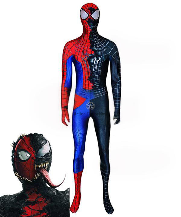 Spider-Man Venom Edition Cosplay Costume: Marvel Peter Benjamin Parker/Edward Eddie Design