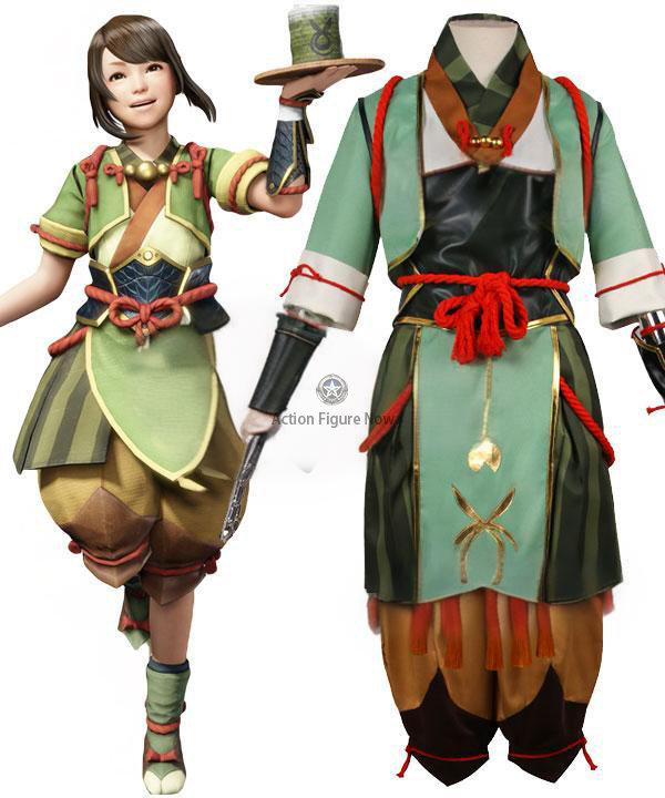 Monster Hunter Rise: Yomogi the Chef Halloween Cosplay Costume