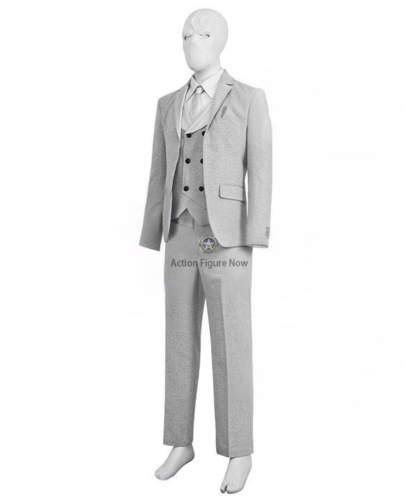 2022 Moon Knight TV Series - Marc Spector/Steven Grant White Cosplay Costume Suit