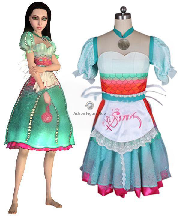 Alice Madness Returns: Alice Underwater Siren Cosplay Costume