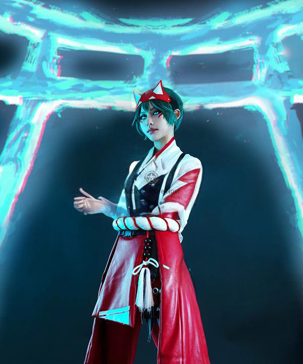Overwatch 2 Kiriko Halloween Costume for Cosplay, Halloween, and Game Parties