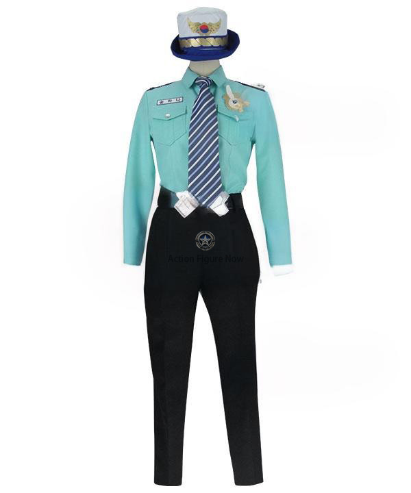 Overwatch D.Va Officer Hana Song Cosplay Costume