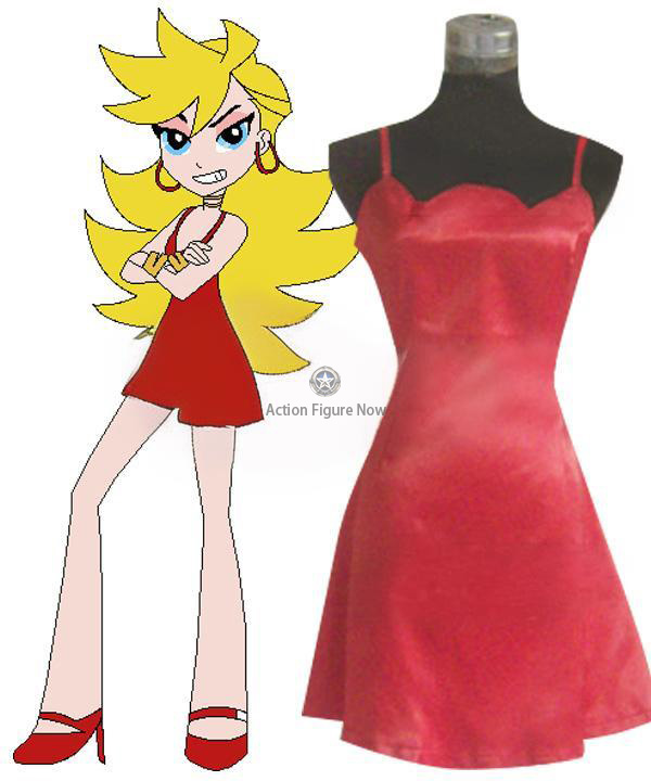 Panty & Stocking with Garterbelt Panty Cosplay Costume in Red Dress