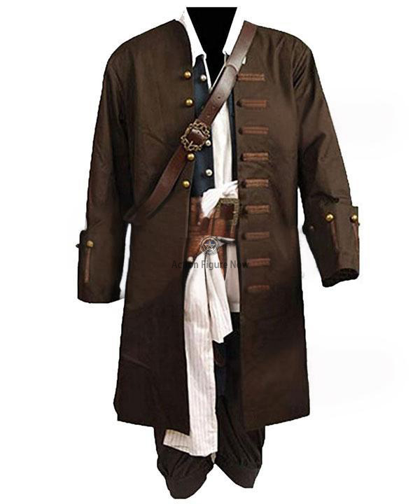 Jack Sparrow Costume - Authentic Pirates of the Caribbean Cosplay for Halloween