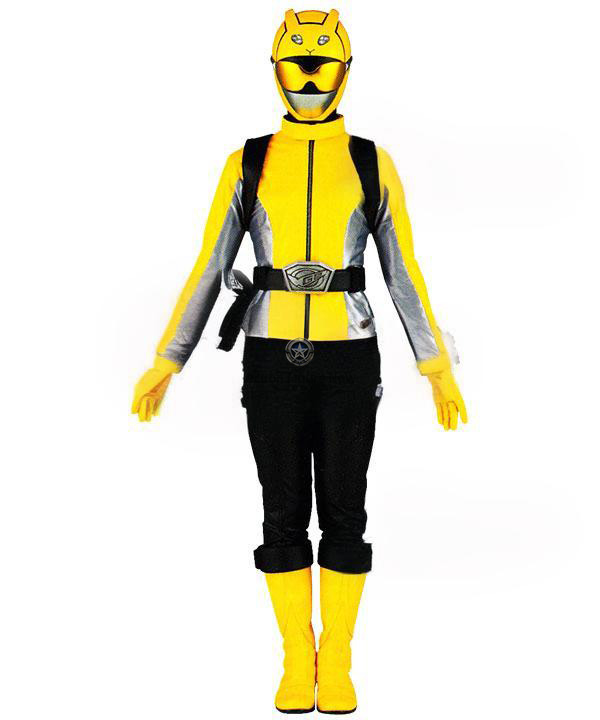 Yellow Power Rangers Beast Morphers Costume - High-Quality Cosplay Outfit