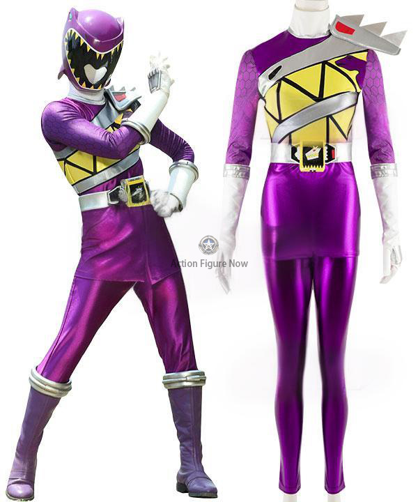 Power Rangers Dino Charge Purple Ranger Costume - Cosplay Outfit