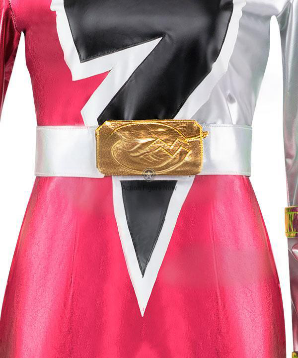 Power Rangers Dino Fury Pink Ranger Costume for Cosplay