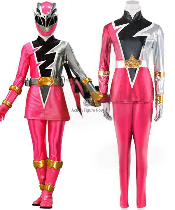 Power Rangers Dino Fury Pink Ranger Costume for Cosplay