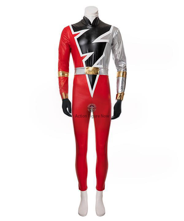 Red Ranger Dino Fury Power Rangers Cosplay Outfit