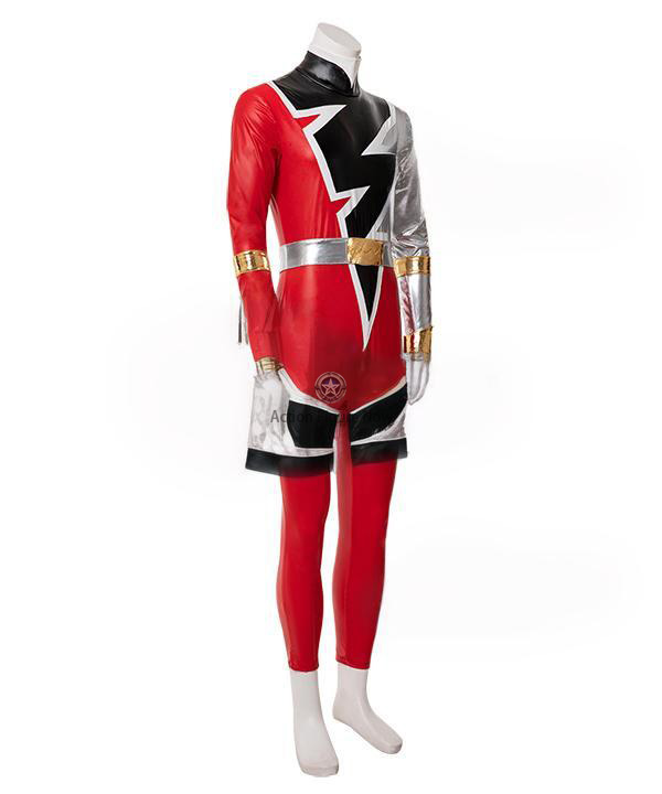Red Ranger Dino Fury Power Rangers Cosplay Outfit