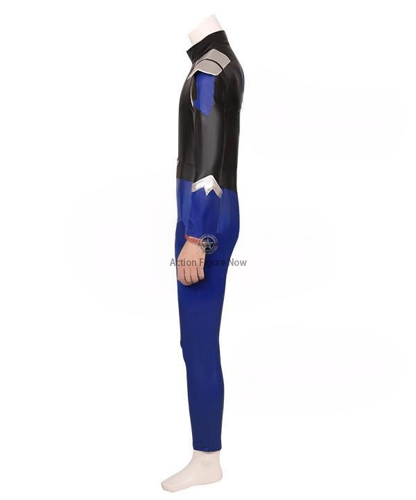 Blue HyperForce Power Rangers Cosplay Costume - High Quality, Authentic Detail for better clarity and SEO optimization. This title is concise, clearly describes the product, incorporates relevant keywords, and emphasizes quality which can attract more search traffic.