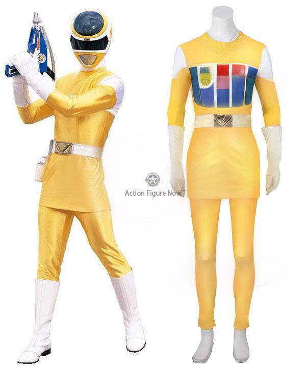 Yellow Space Ranger Power Rangers Cosplay Costume