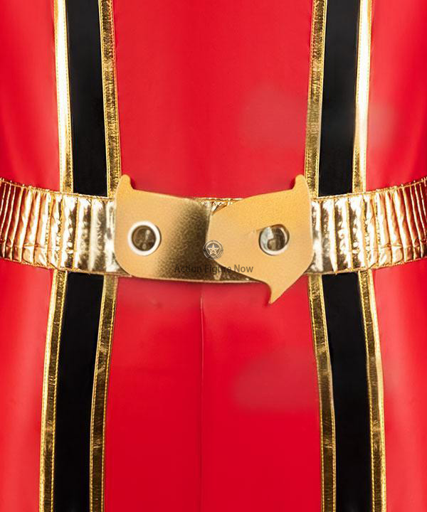 Red Mystic Ranger Costume from Power Rangers Mystic Force - Authentic Cosplay Outfit