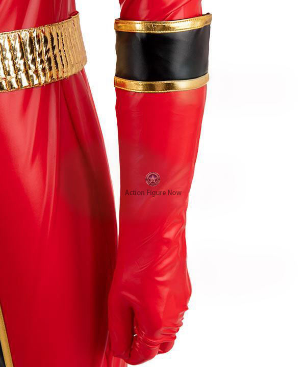 Red Mystic Ranger Costume from Power Rangers Mystic Force - Authentic Cosplay Outfit