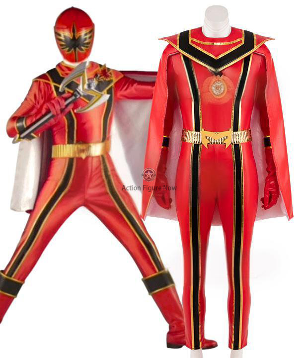 Red Mystic Ranger Costume from Power Rangers Mystic Force - Authentic Cosplay Outfit