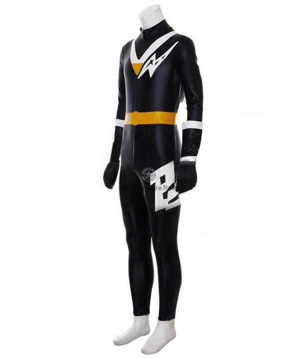 Power Rangers Black Aquitar Ranger Cosplay Outfit - Mighty Morphin Alien Series