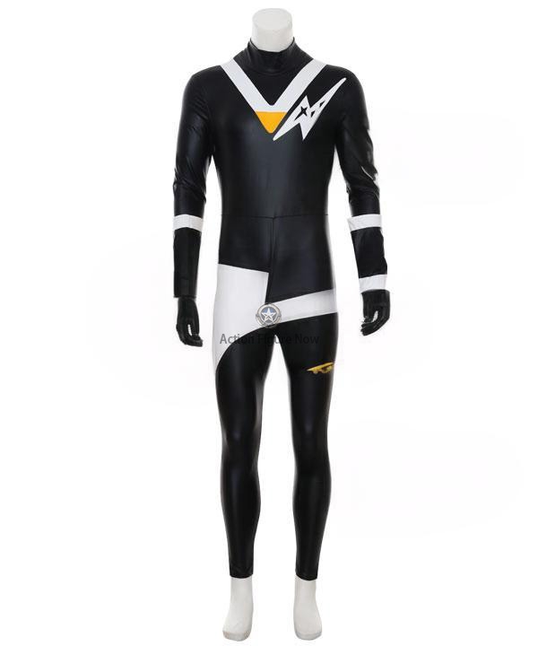 Power Rangers Black Aquitar Ranger Cosplay Outfit - Mighty Morphin Alien Series