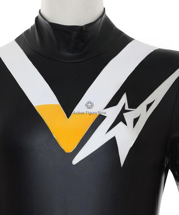 Power Rangers Black Aquitar Ranger Cosplay Outfit - Mighty Morphin Alien Series