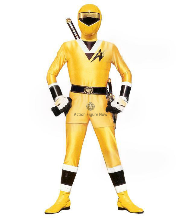 Mighty Morphin Alien Rangers Yellow Aquitar Ranger Cosplay Outfit