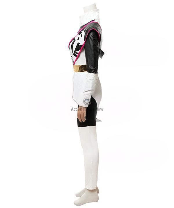 White Ninja Steel Power Ranger Cosplay Costume