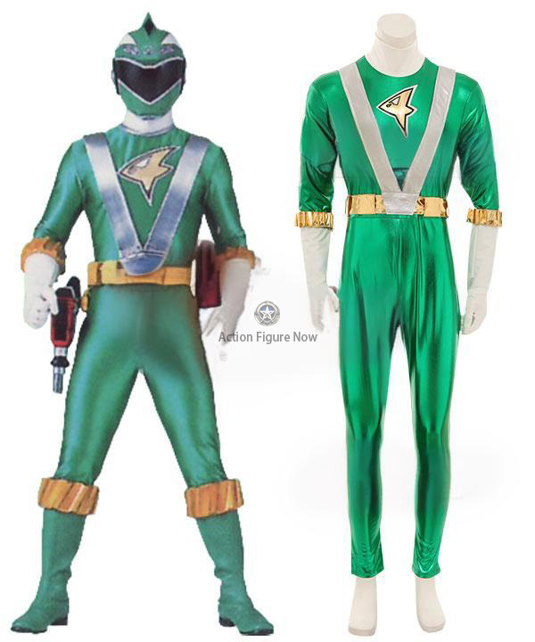 Green Power Rangers RPM Operator Series Costume for Cosplay
