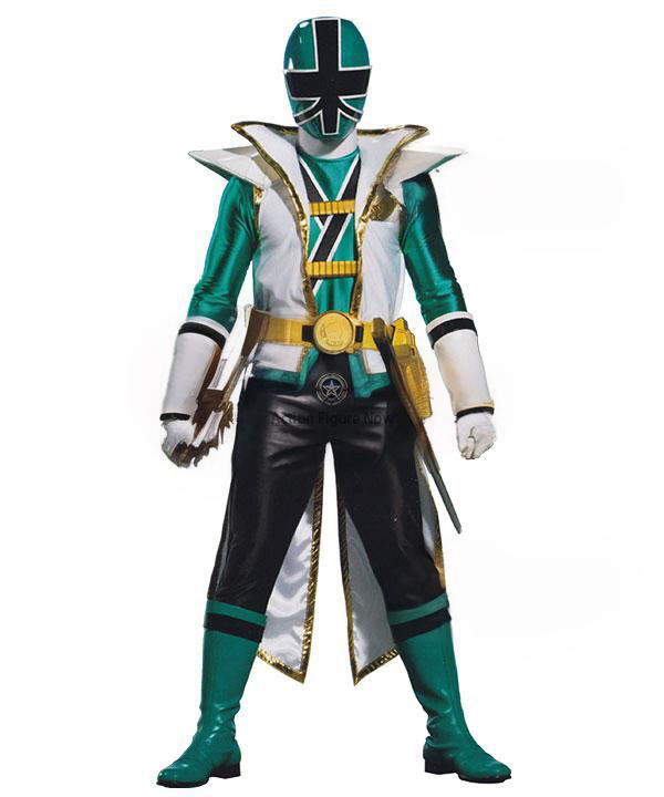 Green Samurai Super Mode Costume - Power Rangers Samurai Cosplay
