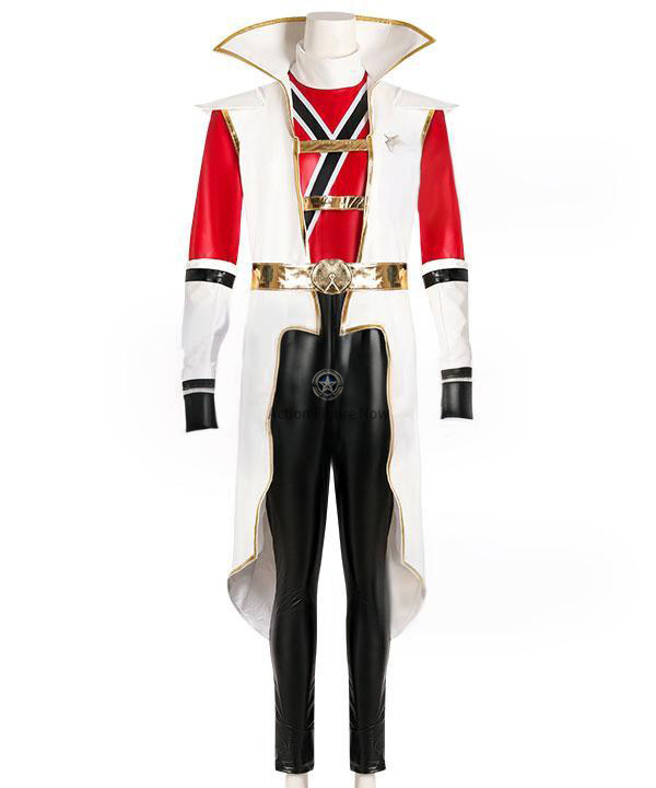 Red Samurai Super Mode Power Rangers Cosplay Costume