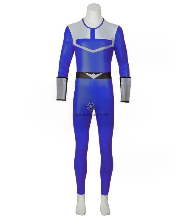 Power Rangers Time Force Blue Ranger Cosplay Costume