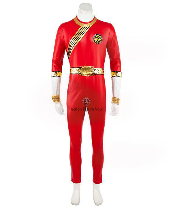 Red Power Ranger Wild Force Cosplay Outfit - High-Quality Costume EMPR056