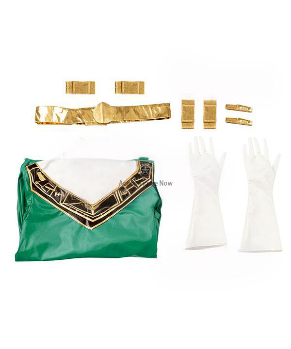 Green Zeo Ranger IV Power Rangers Cosplay Outfit - EMPR047