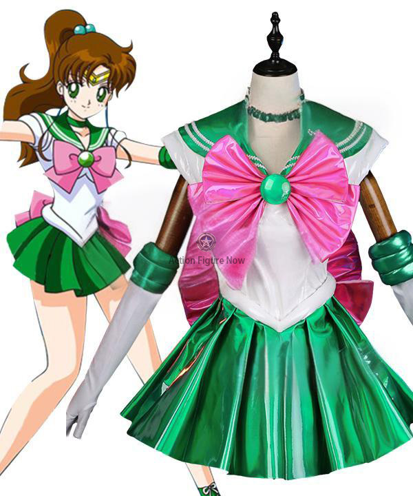 Sailor Moon 30th Anniversary Makoto Kino Sailor Jupiter Cosplay Costume for Halloween