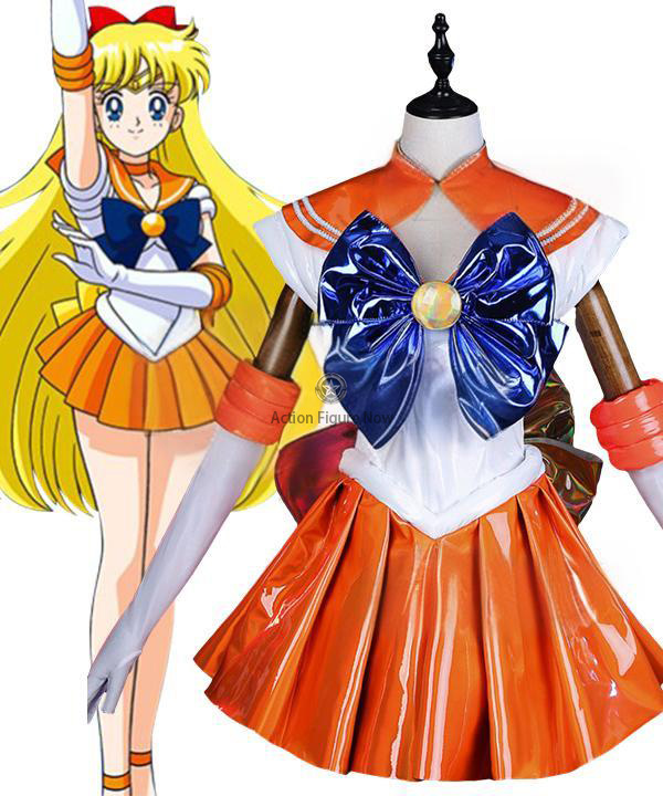 Sailor Moon 30th Anniversary Minako Aino (Sailor Venus) Halloween Cosplay Outfit